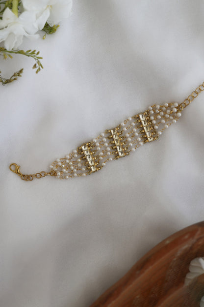 Kundan Pearl Bracelet 