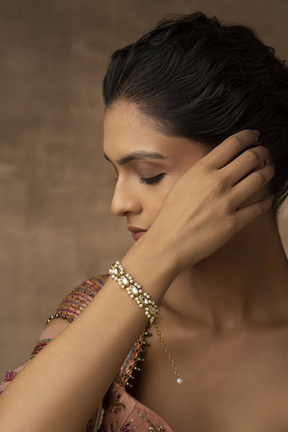 Kundan Pearls Bracelet
 