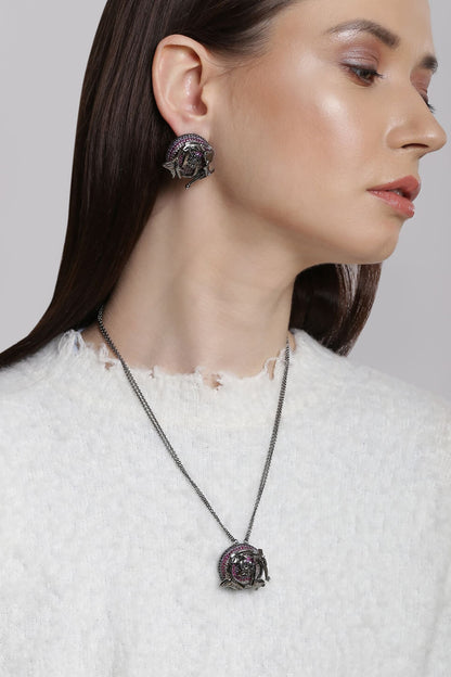 Cutwork Crystal Dome Studs 