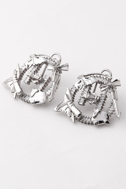 Cutwork Crystal Studs 