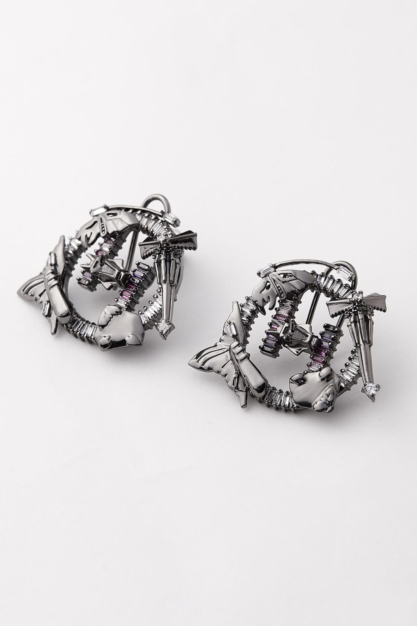 Cutwork Crystal Studs 