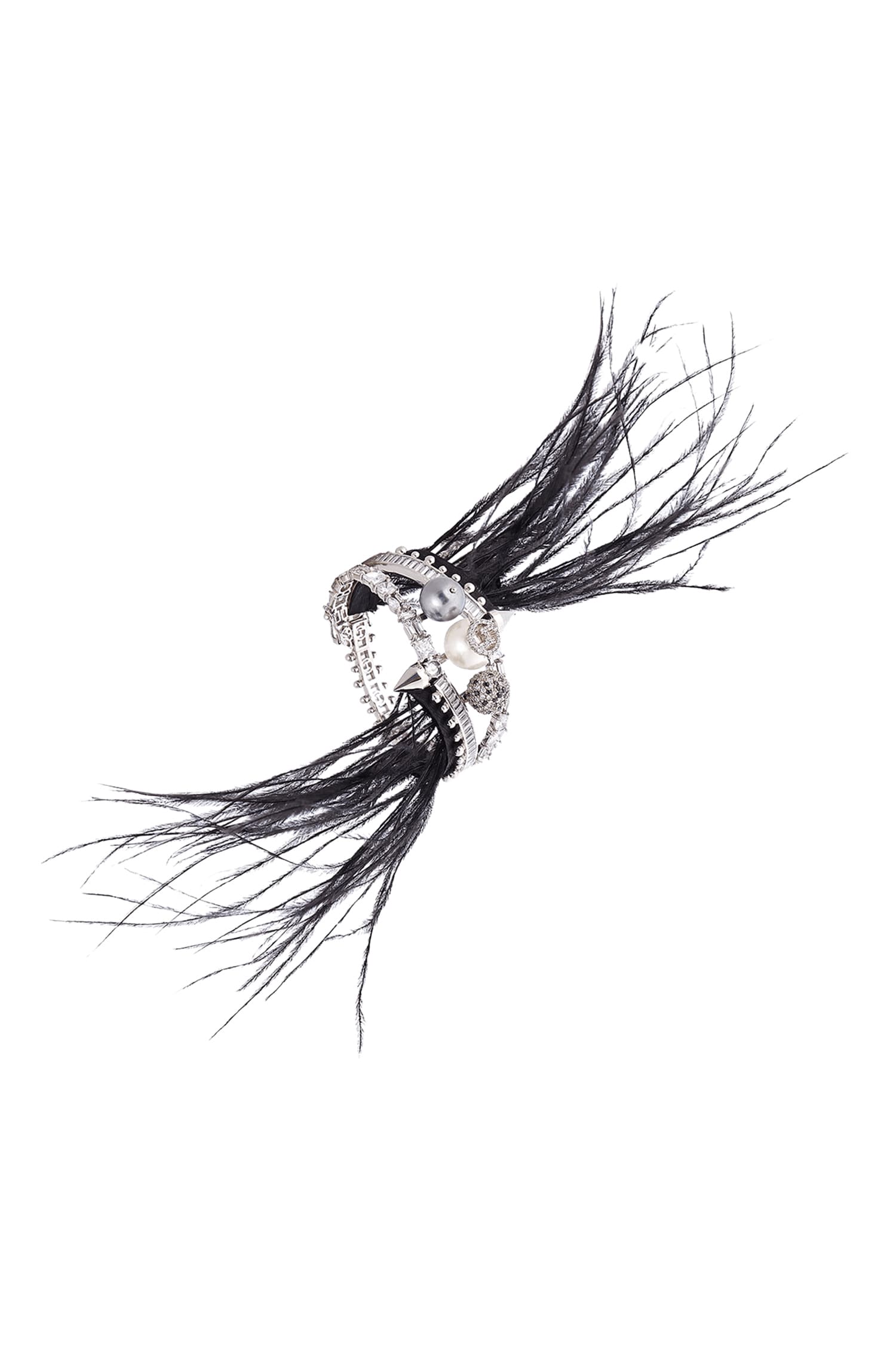Crystal Tassel Cuff Bracelet 