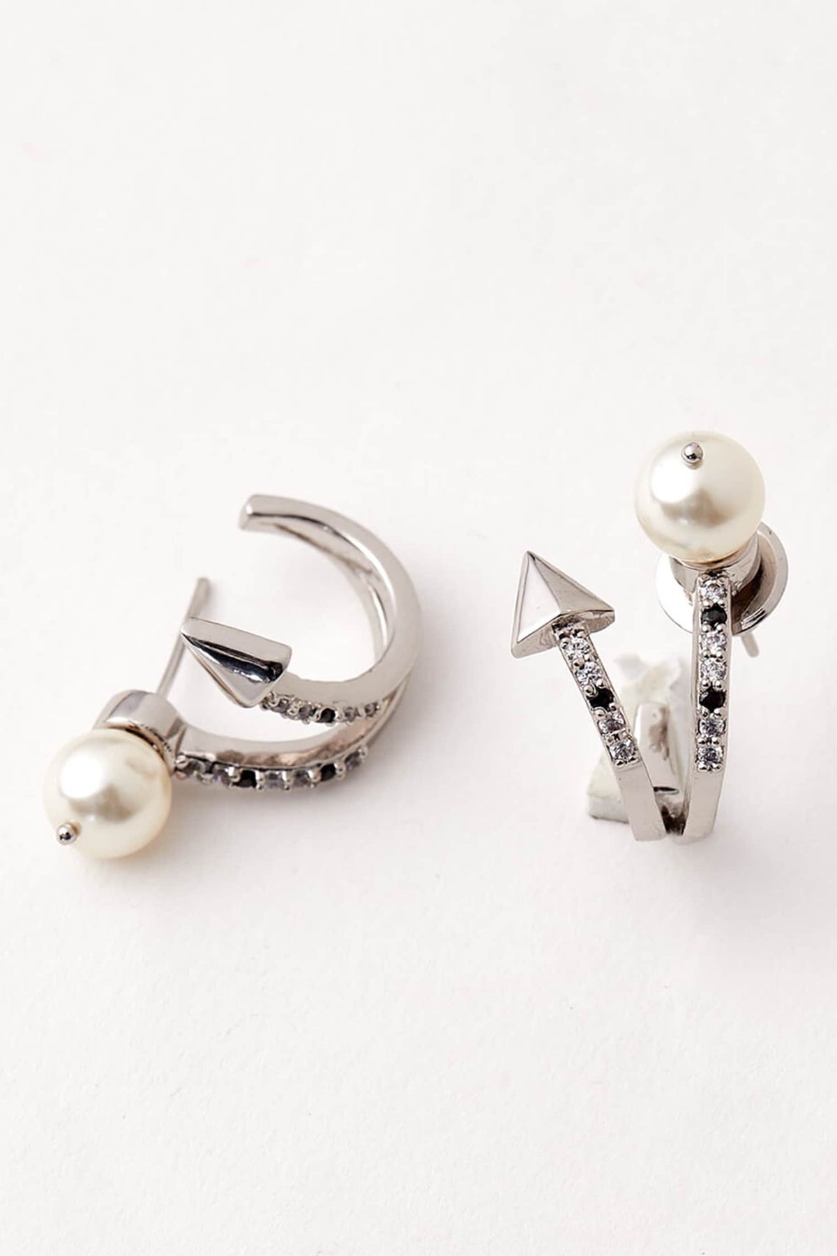 Crystal Spiked Hoops 