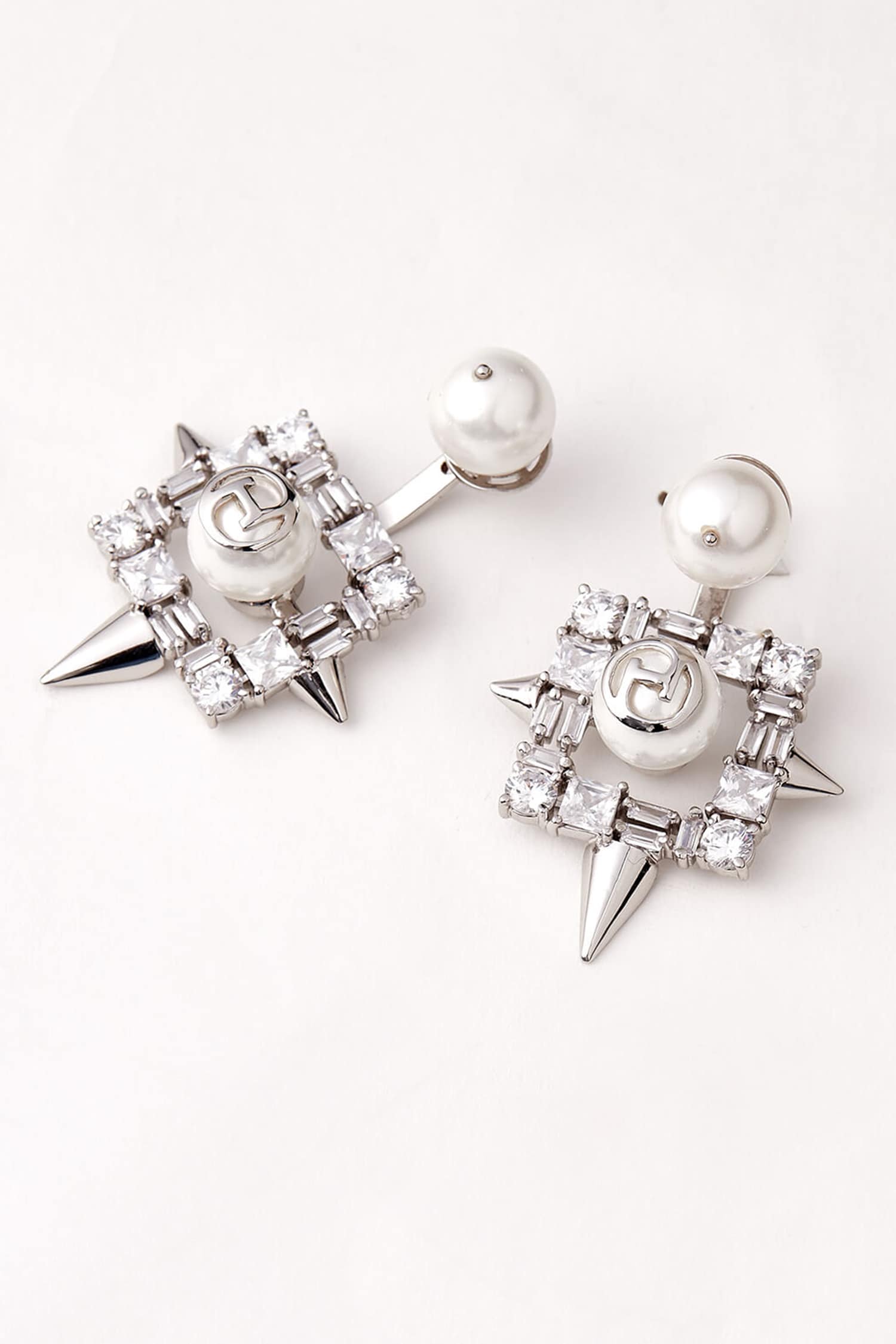 Handcrafted Crystal Geometric Studs 