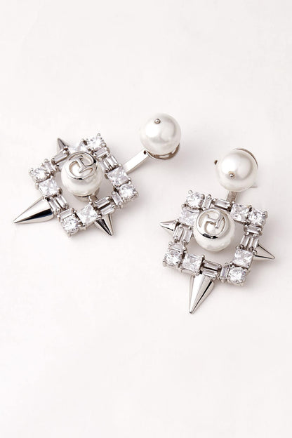 Handcrafted Crystal Geometric Studs 