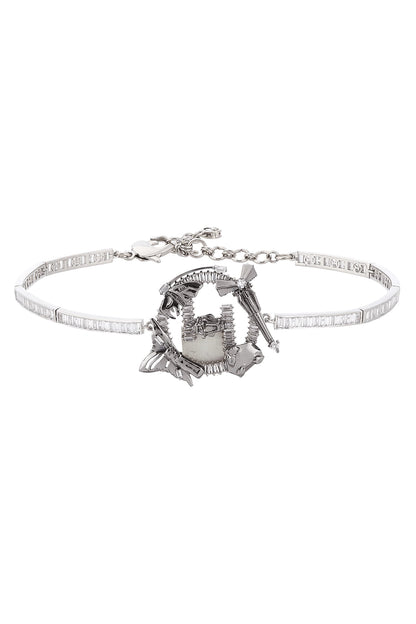 Crystal Pendant Choker 