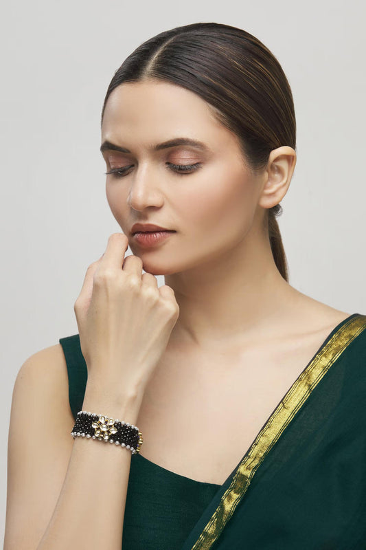 Floral Kundan Bracelet 