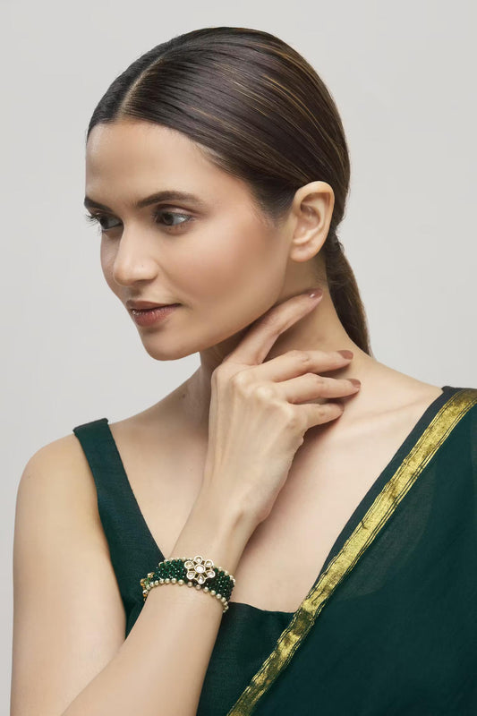 Floral Kundan Bracelet 