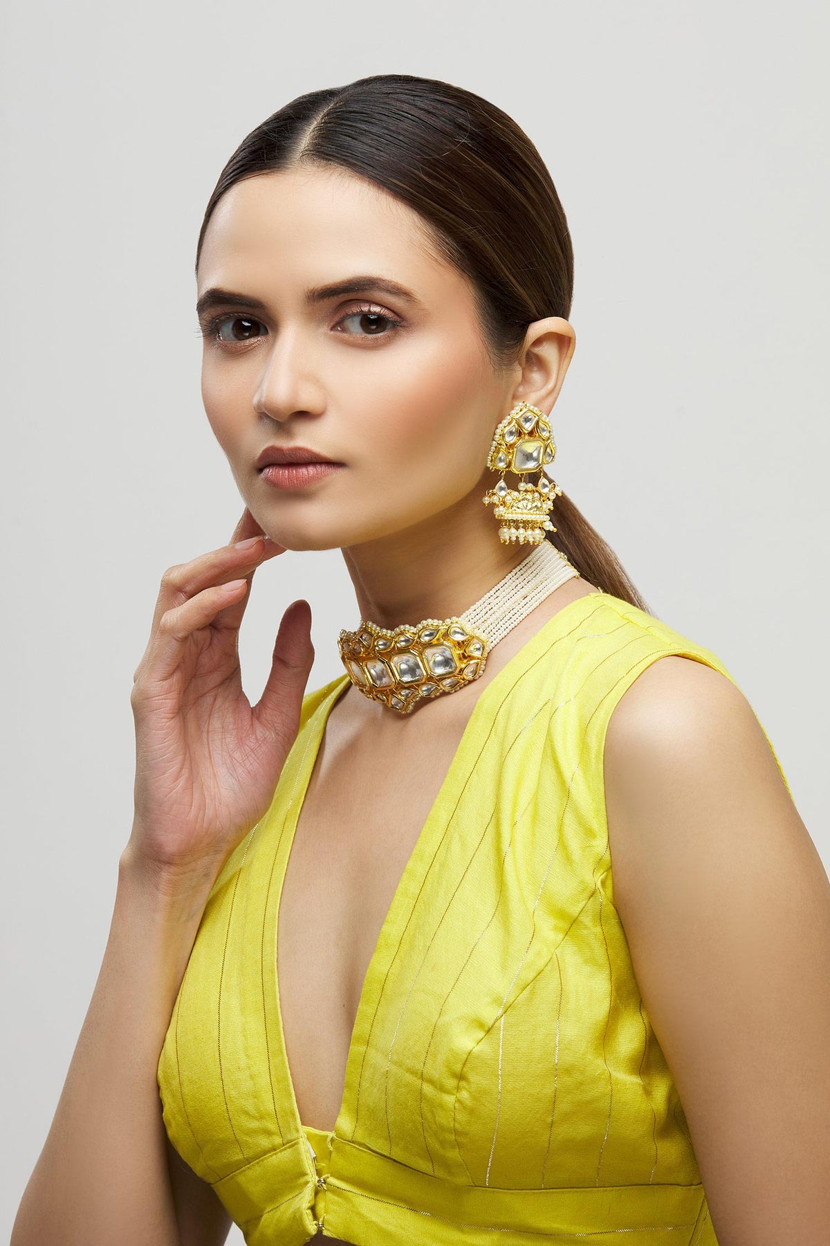 Kundan Pendant Choker Set 