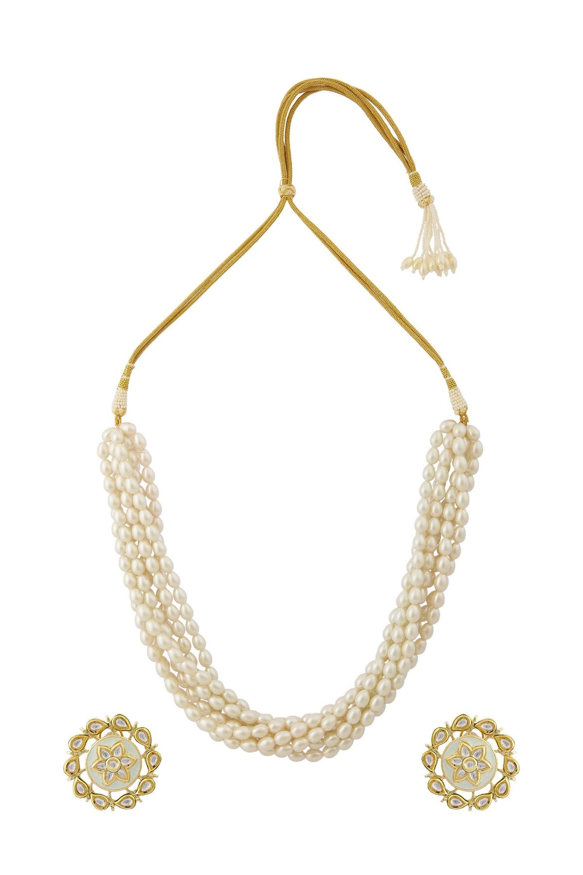 Bead Layered Necklace Set 