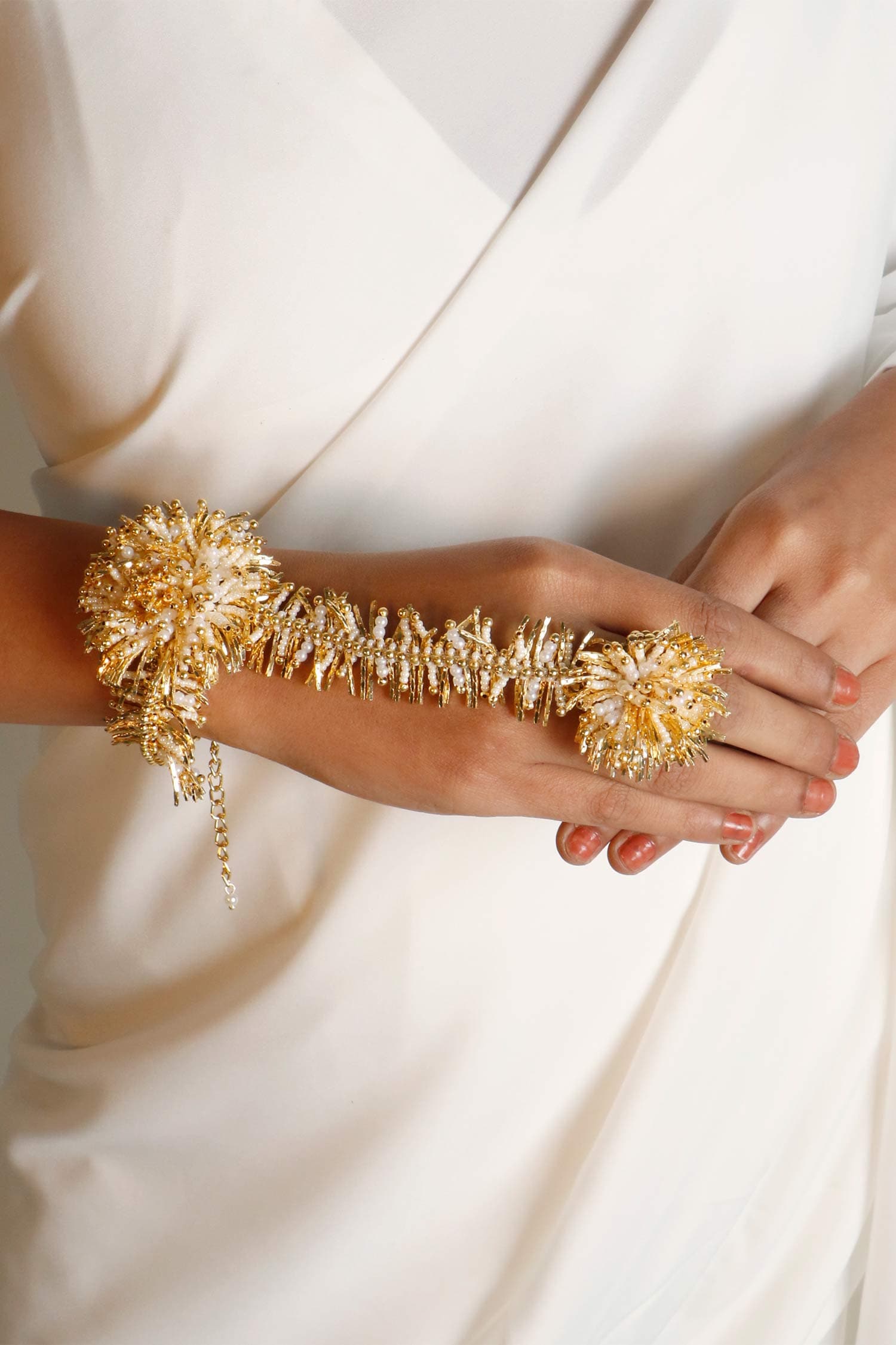Vritika Bead Embroidered Hathphool 