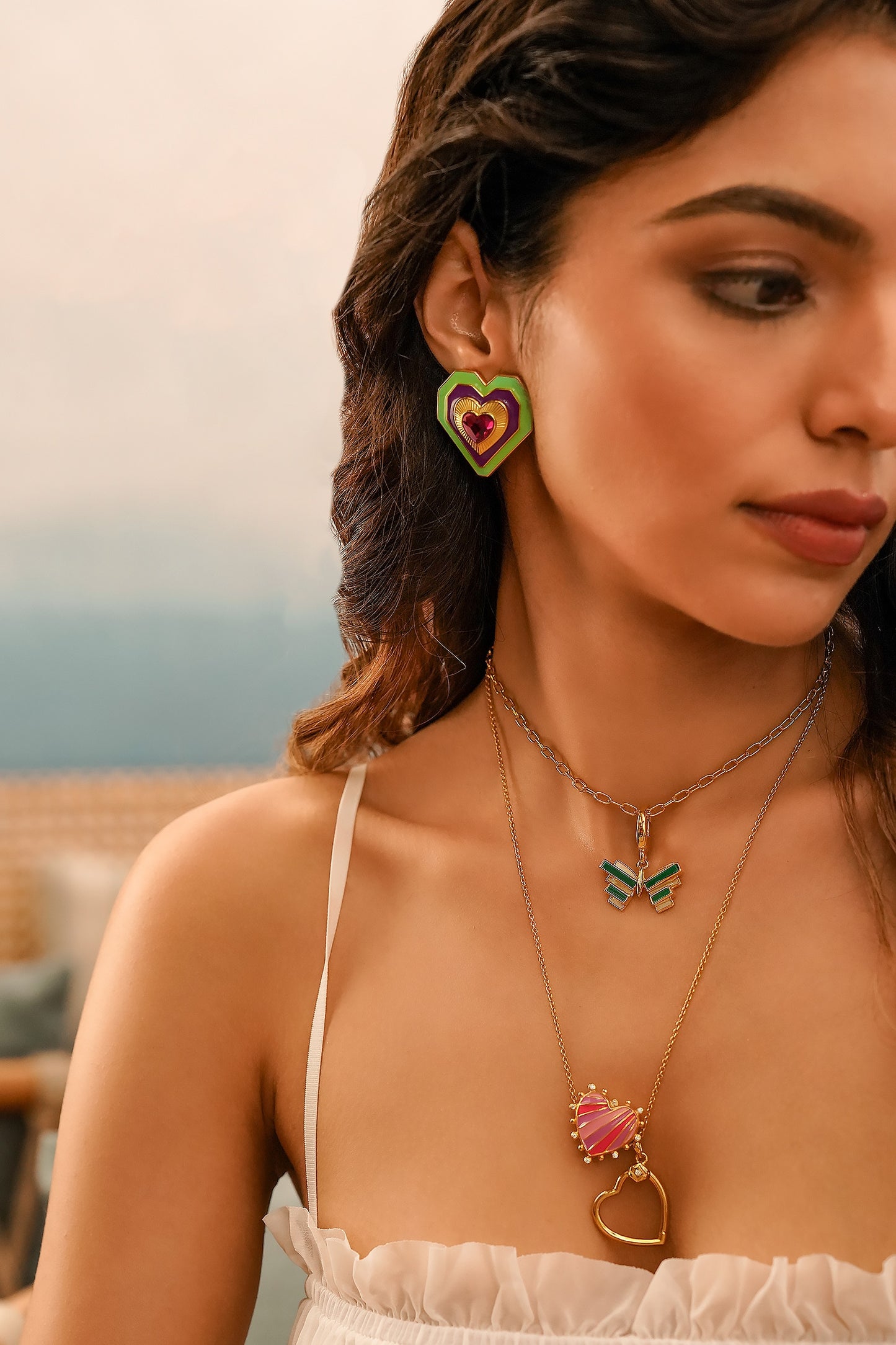 Embellished Heart Rani Charm 