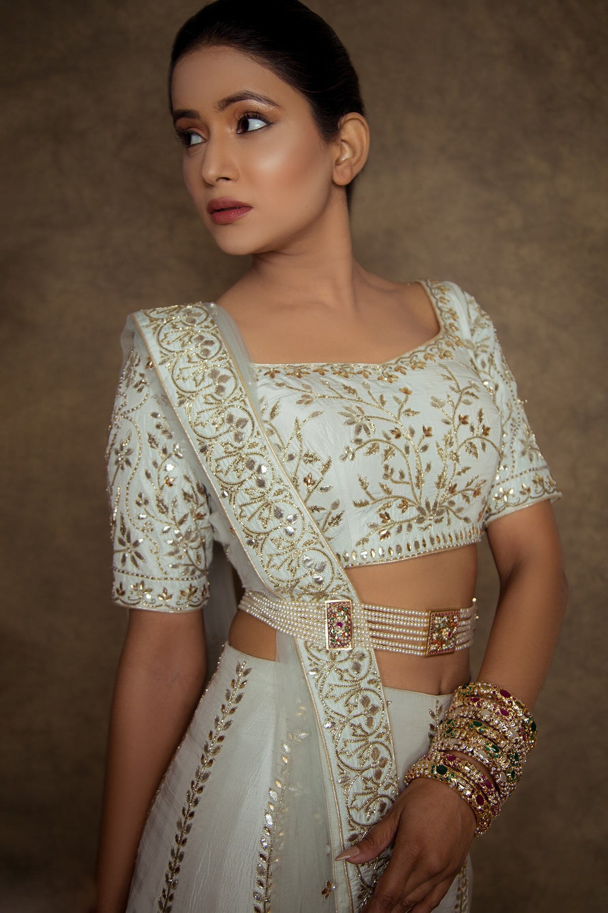 Bridal Jadau Bead Embellished Kamarbandh 