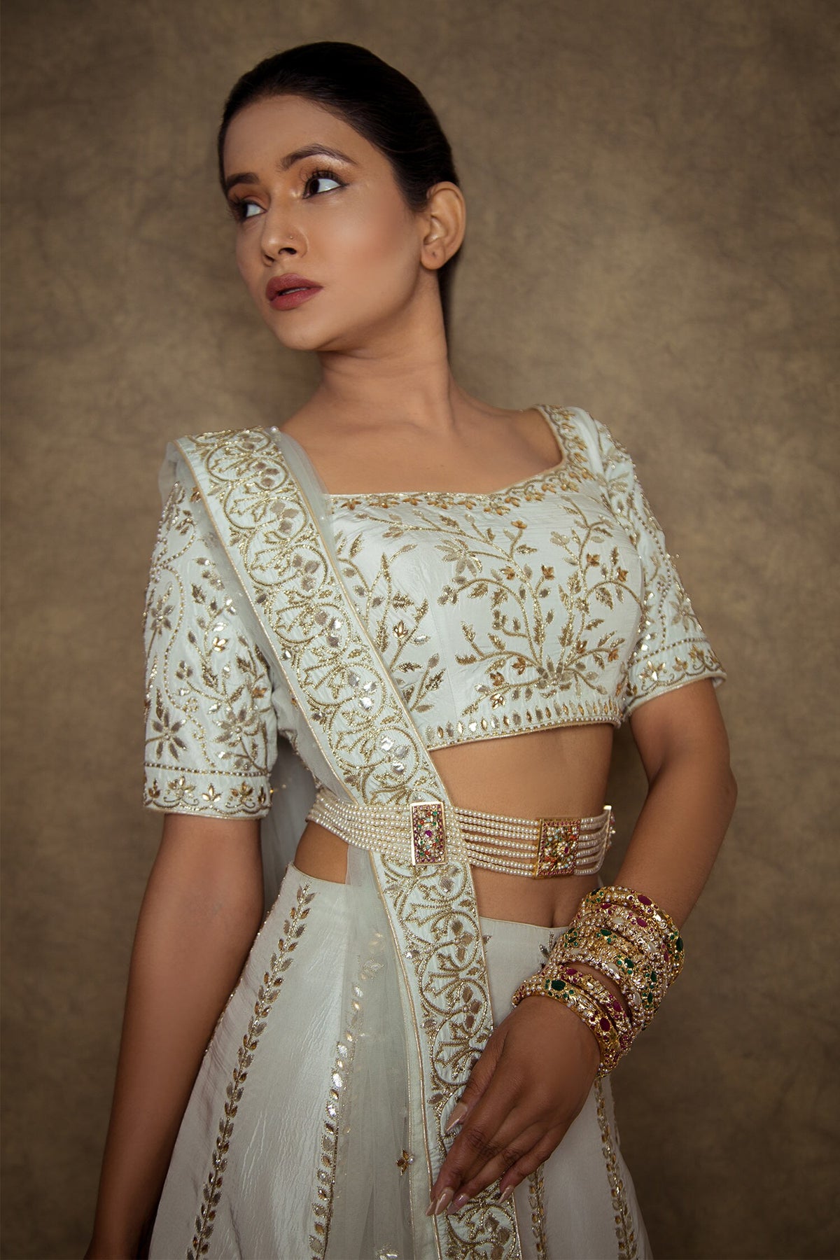 Bridal Jadau Bead Embellished Kamarbandh 