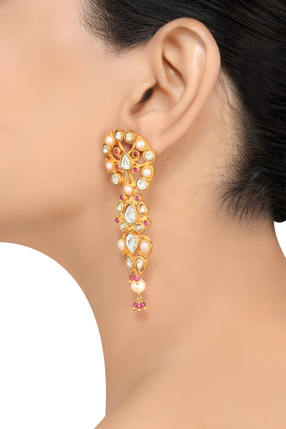 Amira Pearl Embellished Earrings 