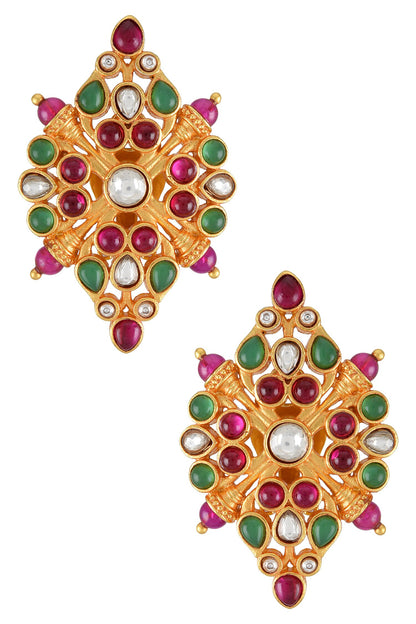Gulnar Crystal Embellished Stud Earrings 