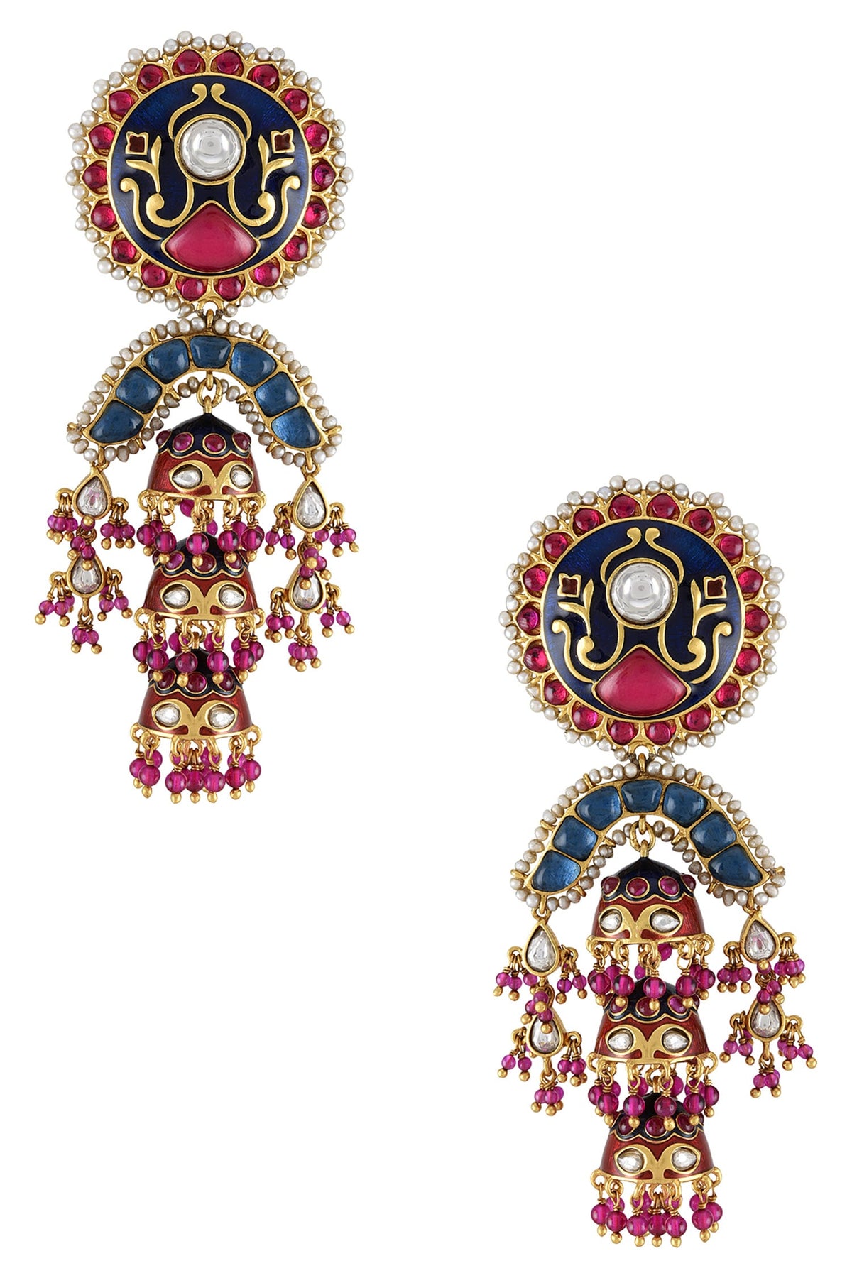Bahara Floral Carved Earrings 