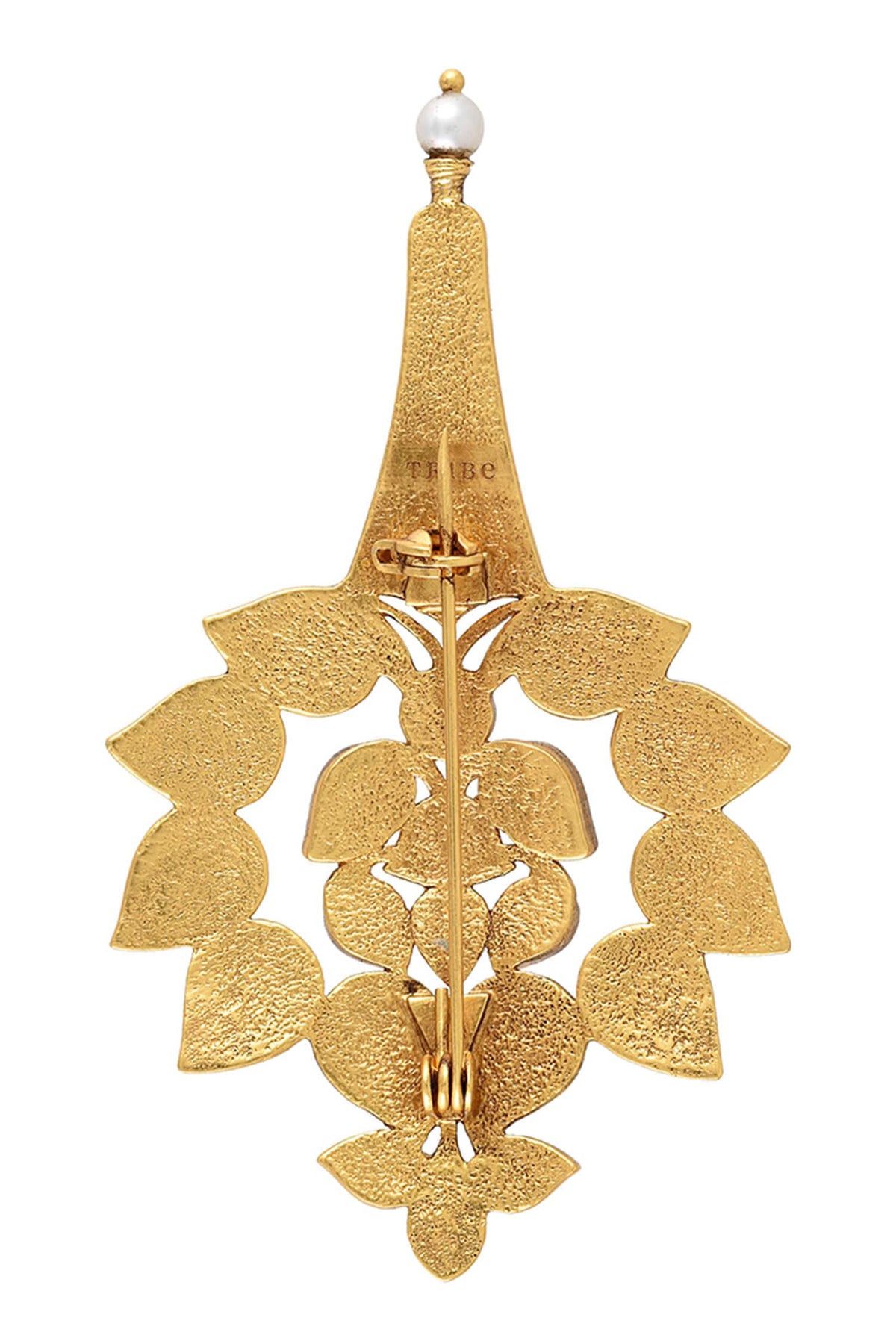 Gulrang Stone Studded Mughal Brooch 