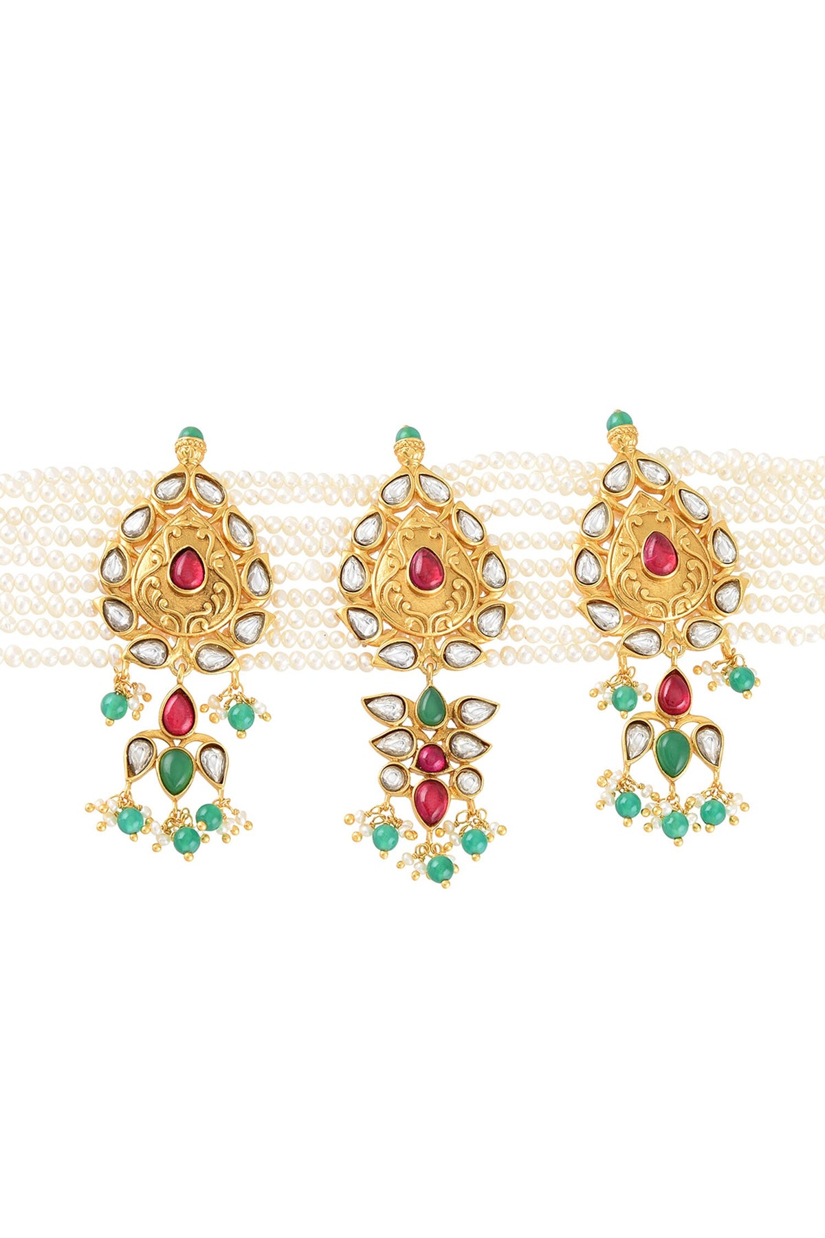 Gulrang Drop Carved Choker 