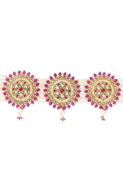 Ruhani Round Stone Studded Choker 
