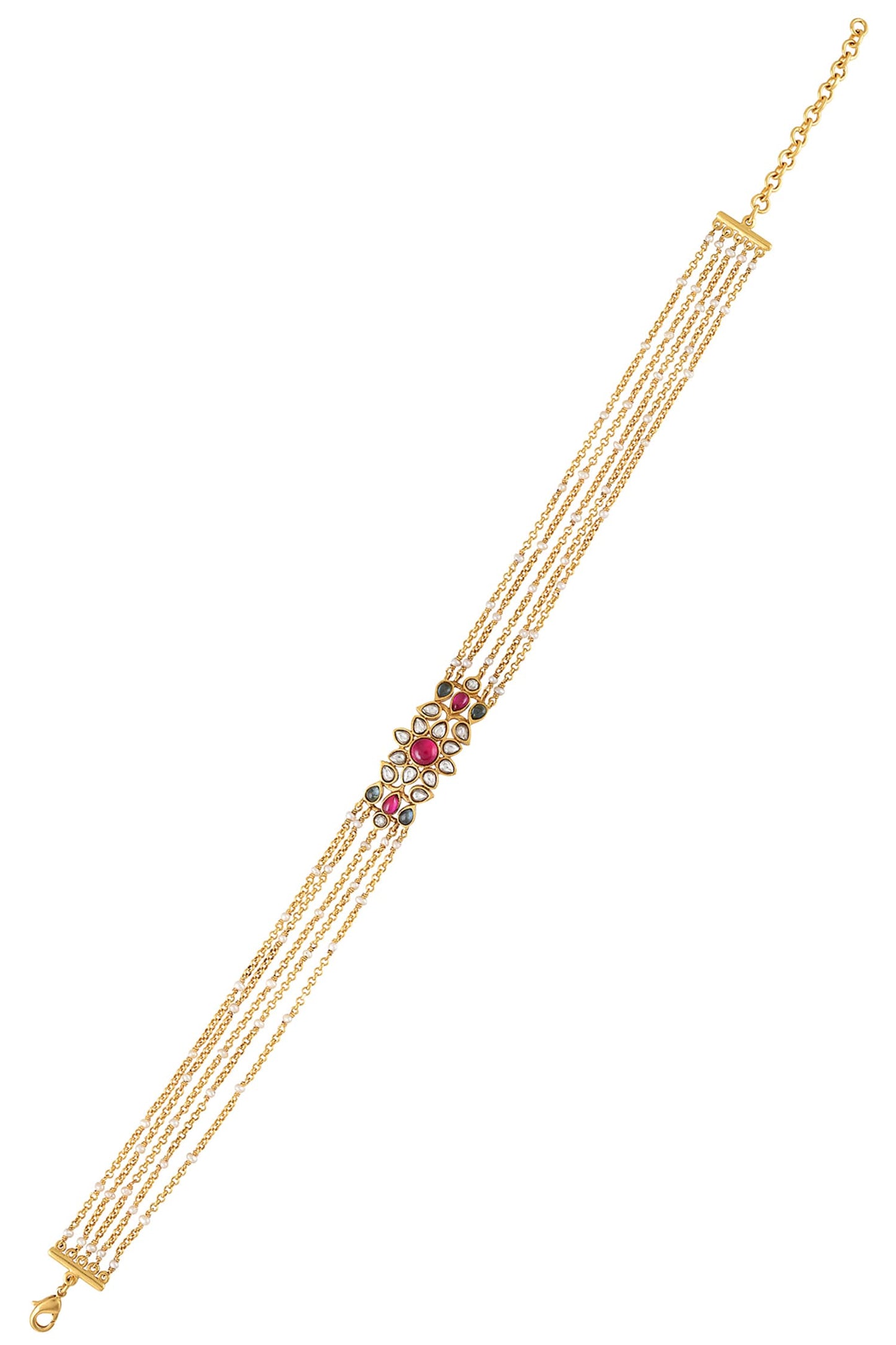 Gauhar Floral Stone Studded Choker 