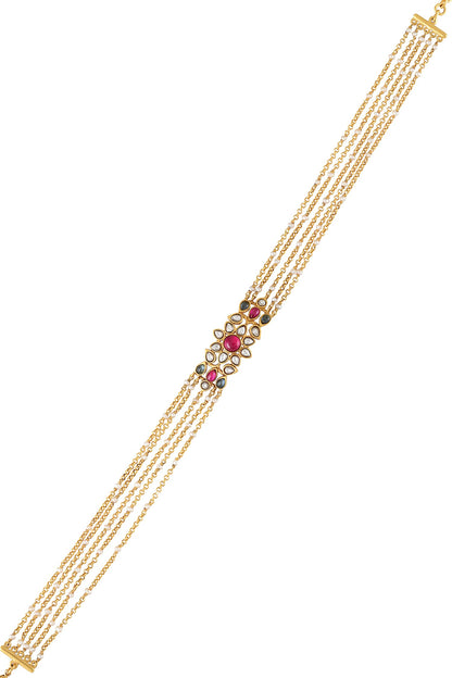 Gauhar Floral Stone Studded Choker 