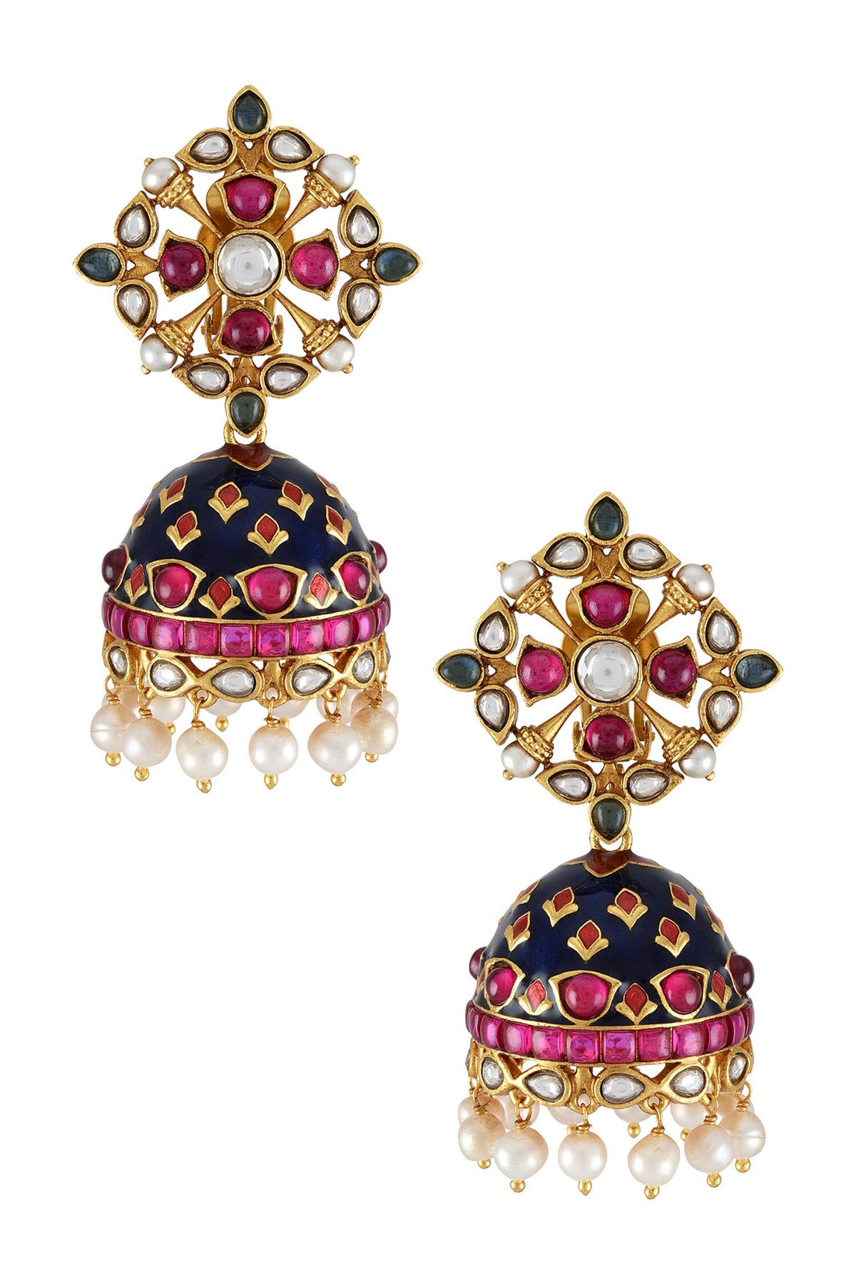 Gauhar Embellished Jhumkas 
