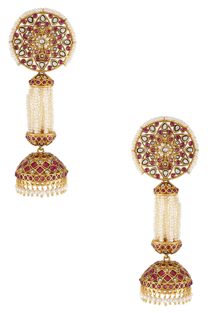 Rooh Embellished Jhumkas 