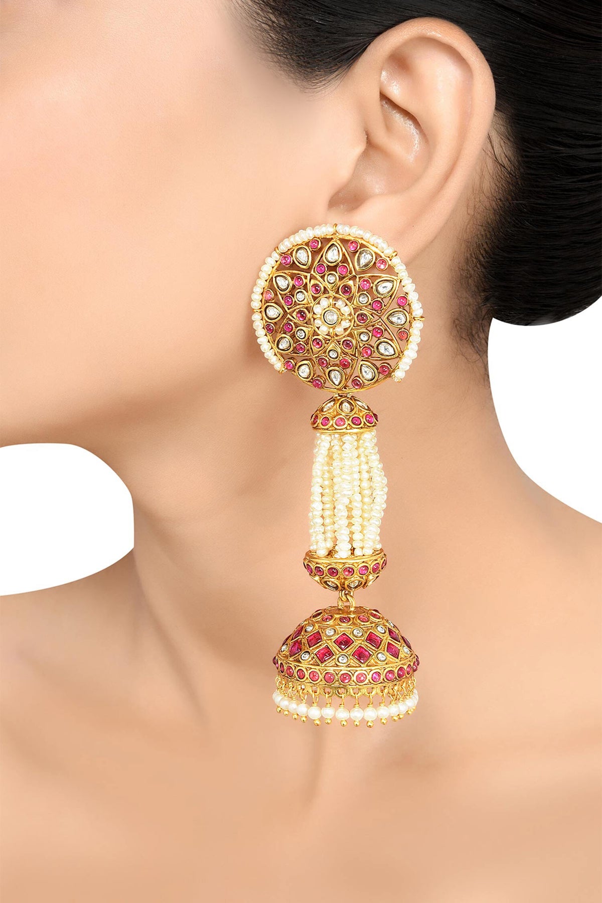 Rooh Embellished Jhumkas 