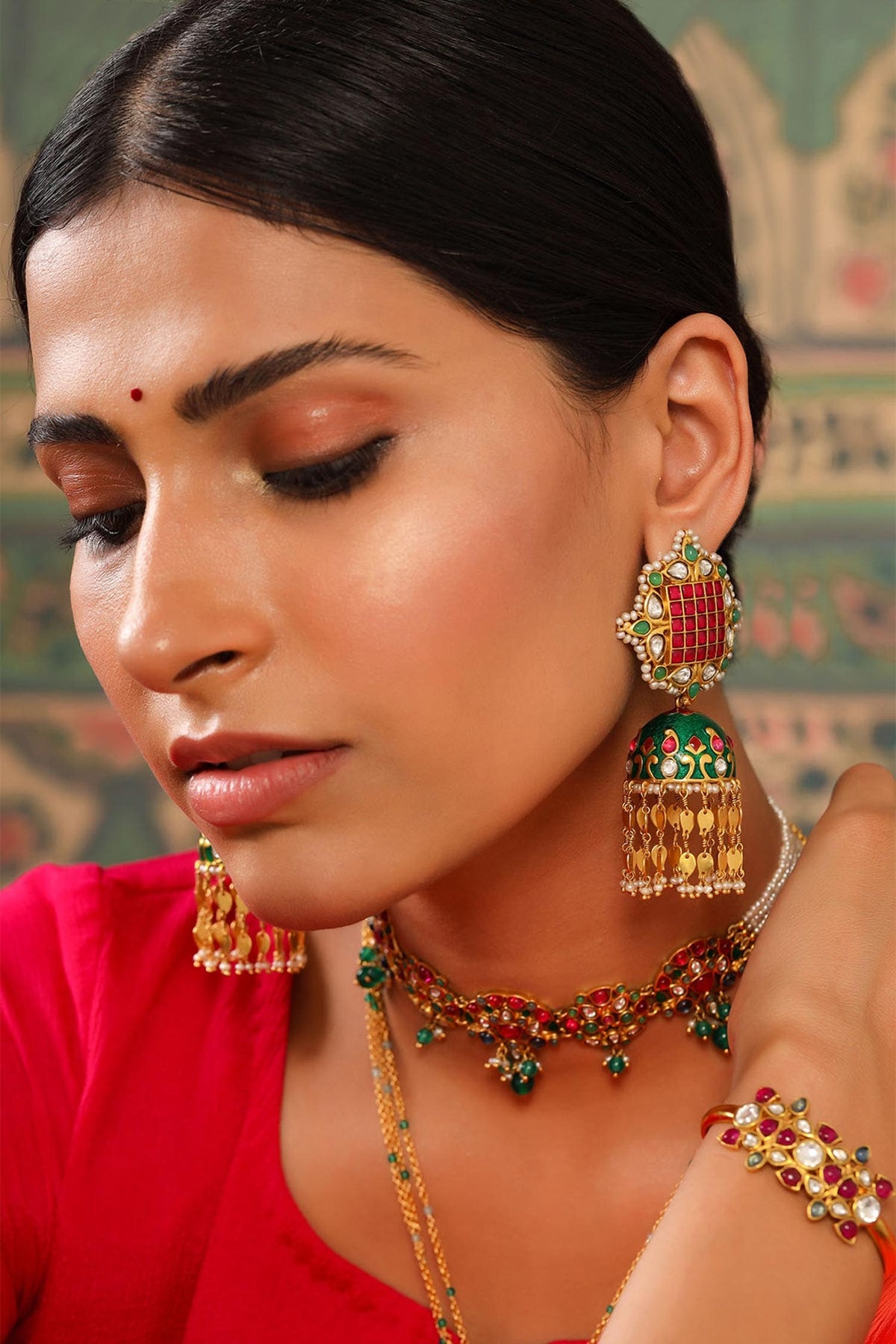 Meher Embellished Jhumkas 