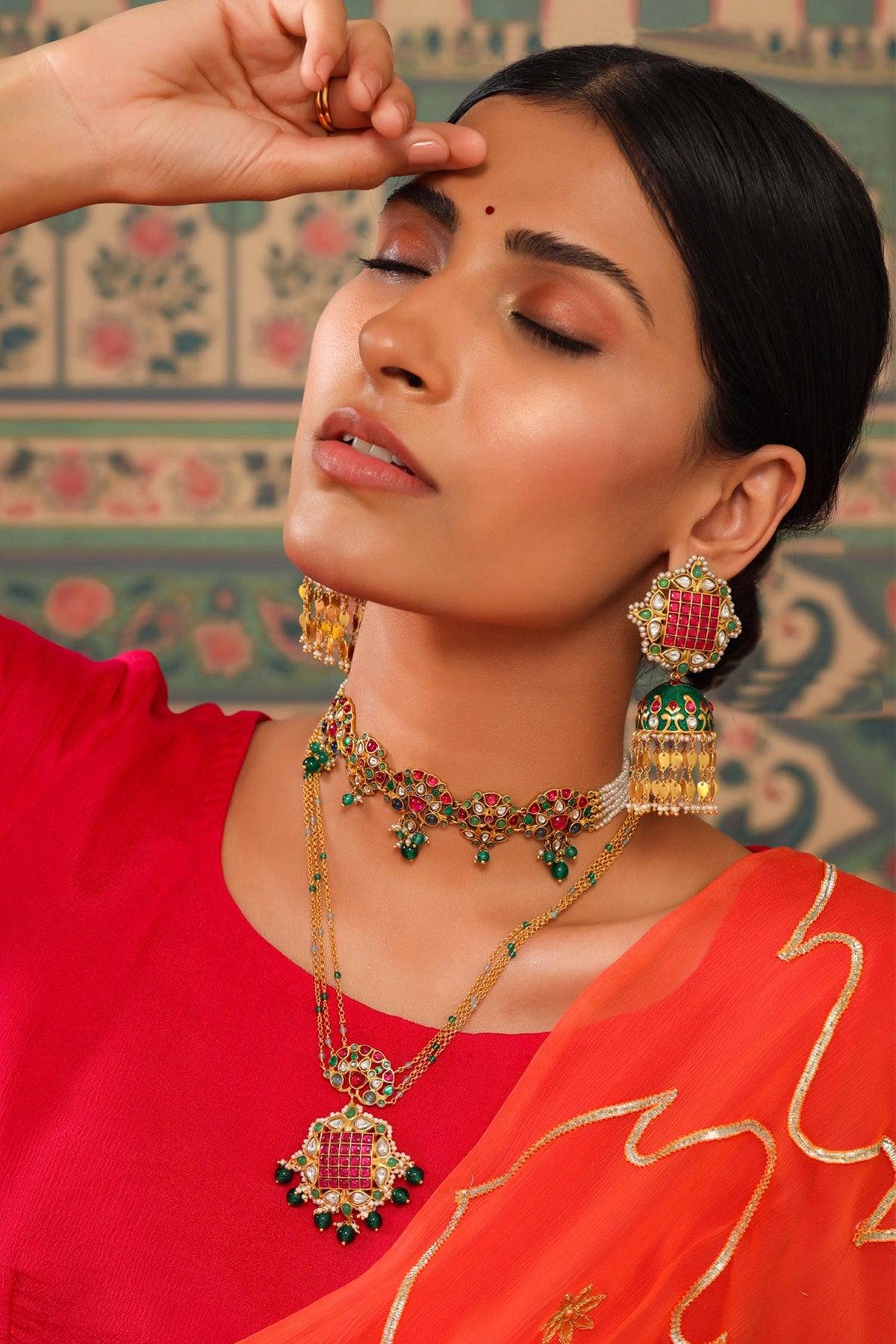Meher Embellished Jhumkas 