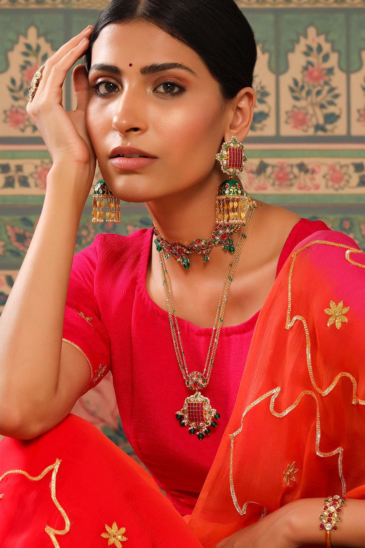 Meher Embellished Jhumkas 