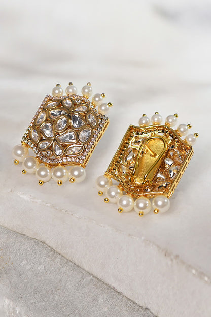 Pearl Embellished Earrings 