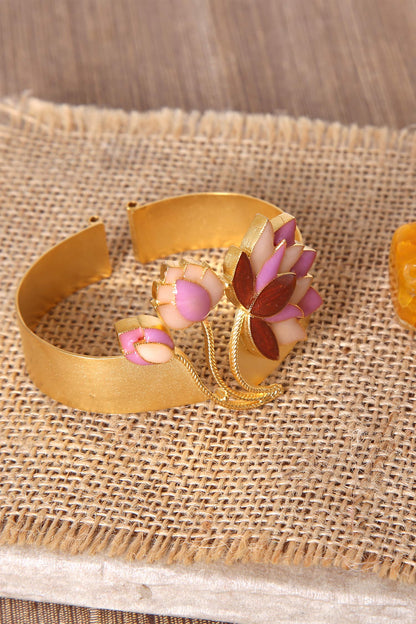 Lotus Carved Bracelet 