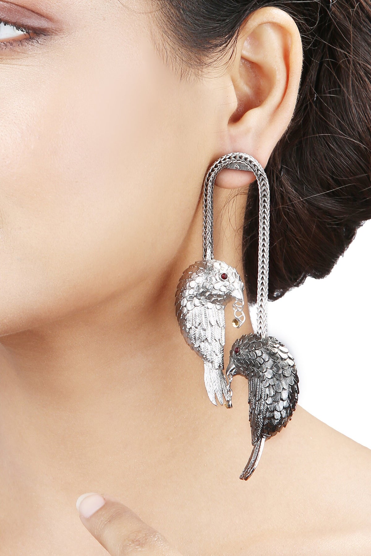 Bird Carved Earrings 