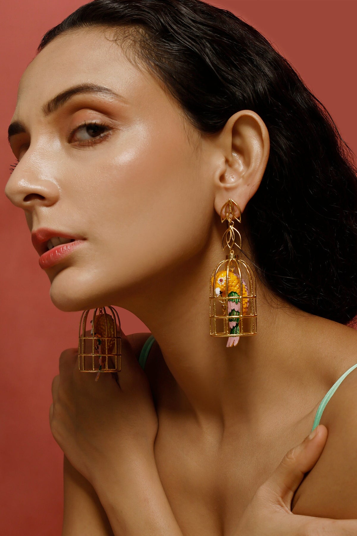 Caged Bird Earrings 