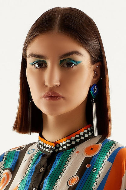 Long Acrylic Earrings 