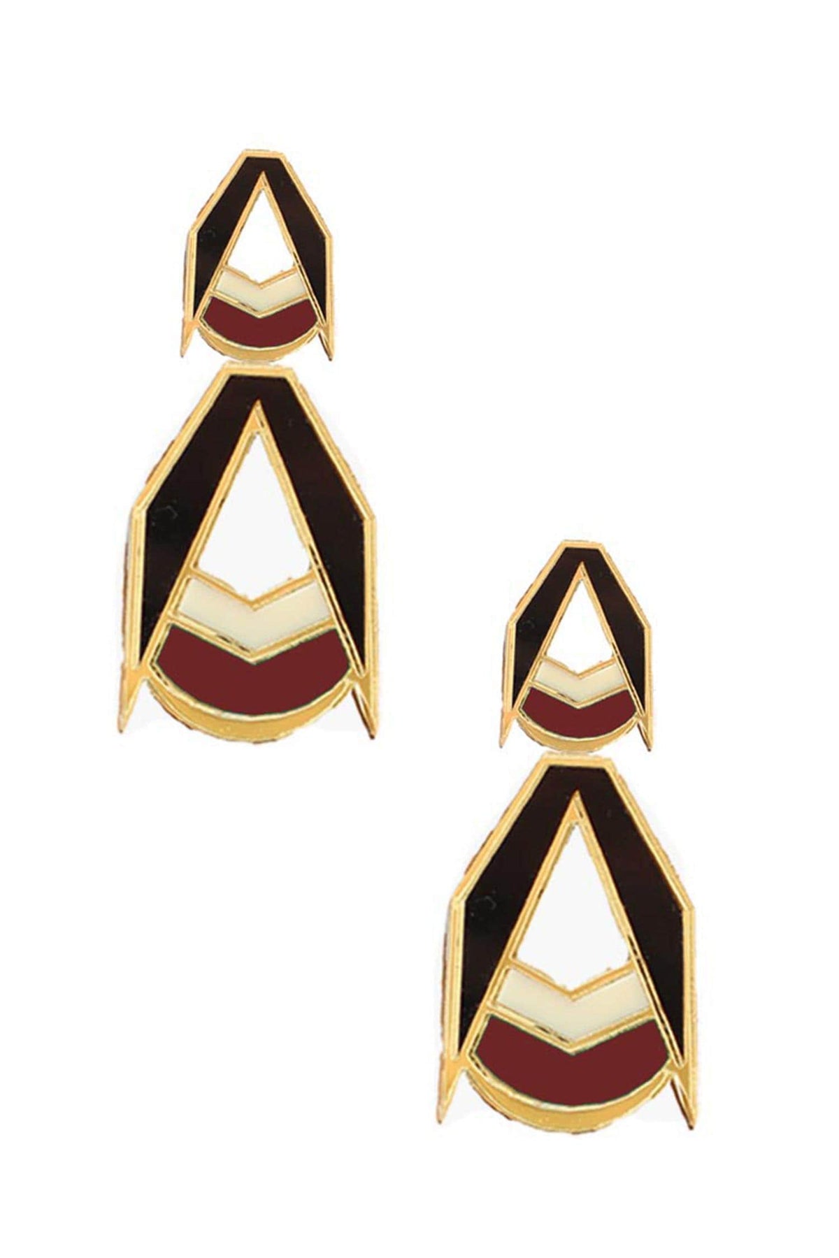 Geometric Acrylic Drop Earrings 