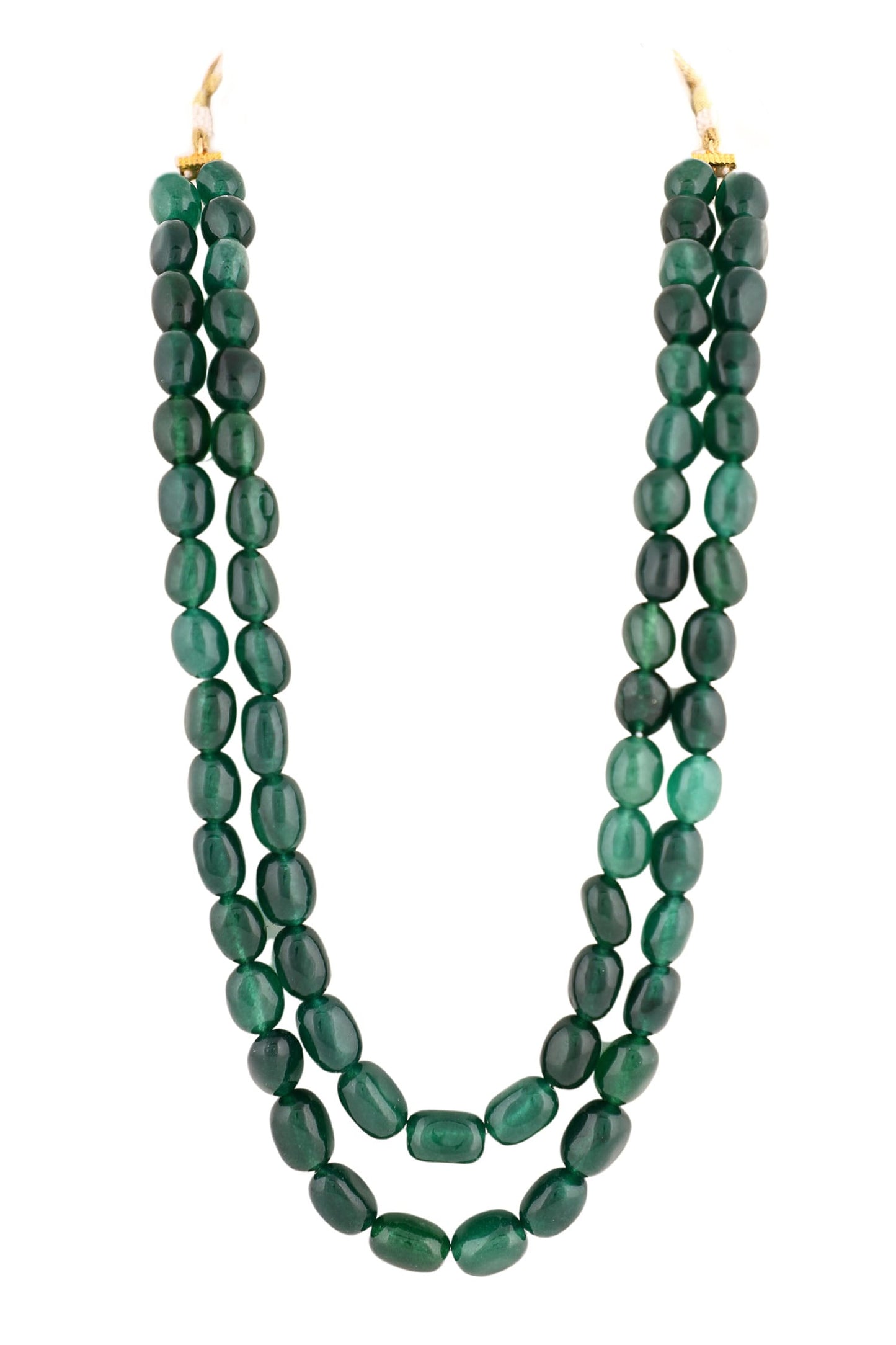 Emerald Beads Embellished Necklace 