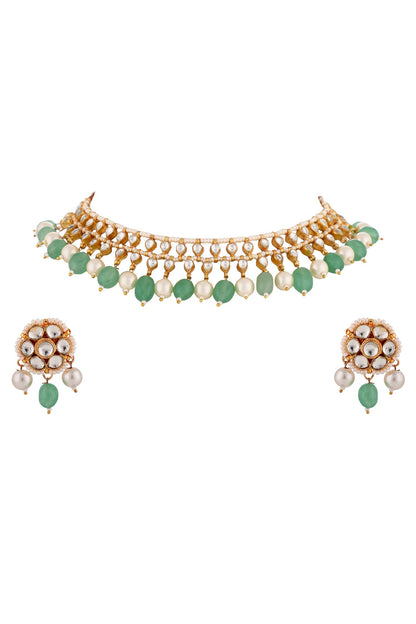 Layered Tear Drop Necklace Set 