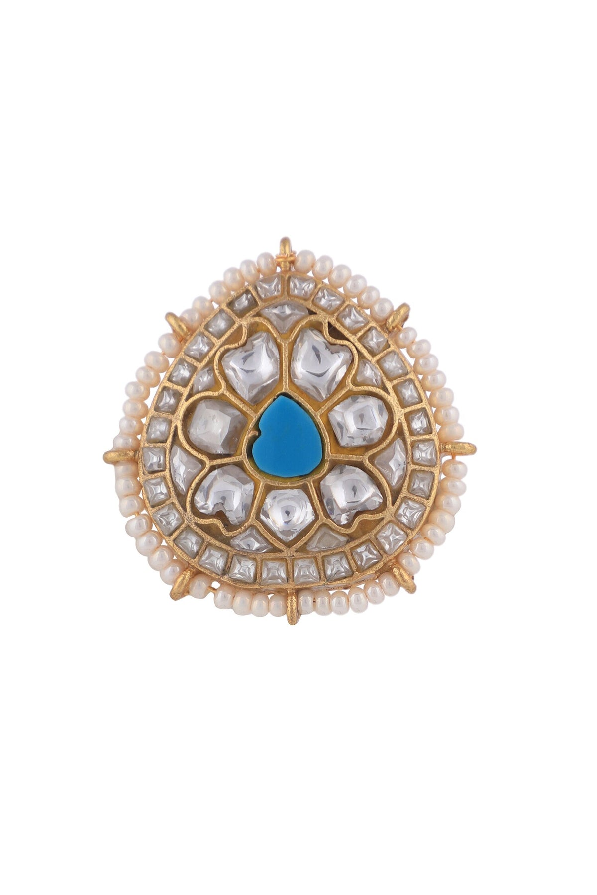 Pearl & Jadtar Stone Necklace Set 