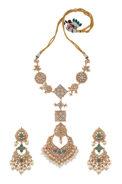 Mughal Cut Work Necklace Set 