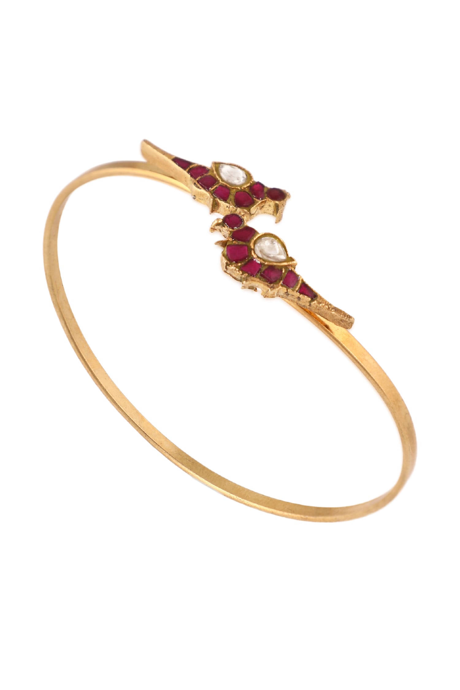 Peacock Jadtar Stones Bracelet 