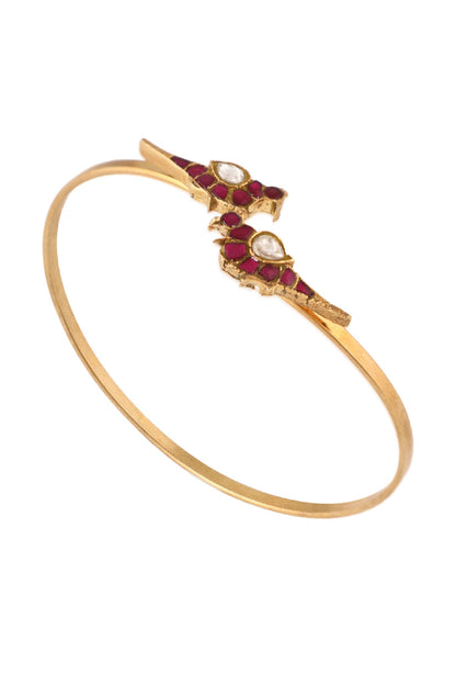 Peacock Jadtar Stones Bracelet 