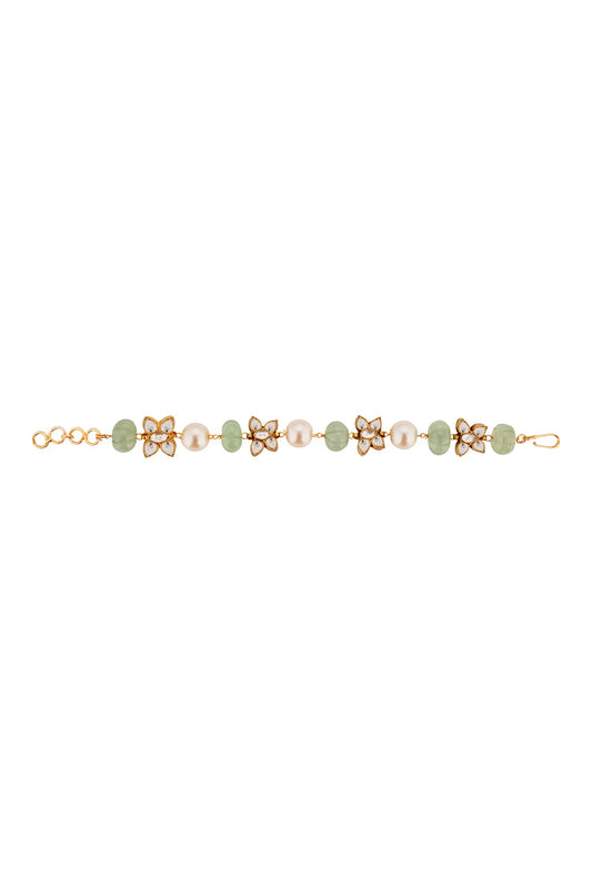 Butterfly Jadtar Stone Bracelet 