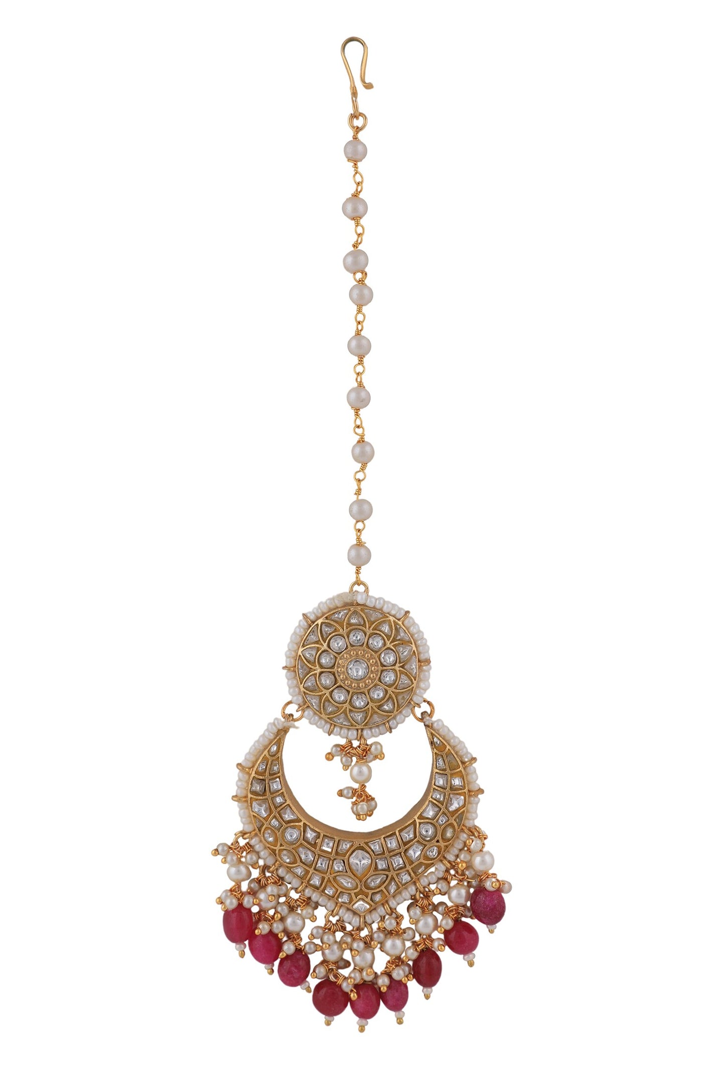 Pearl Embellished Maangtikka 