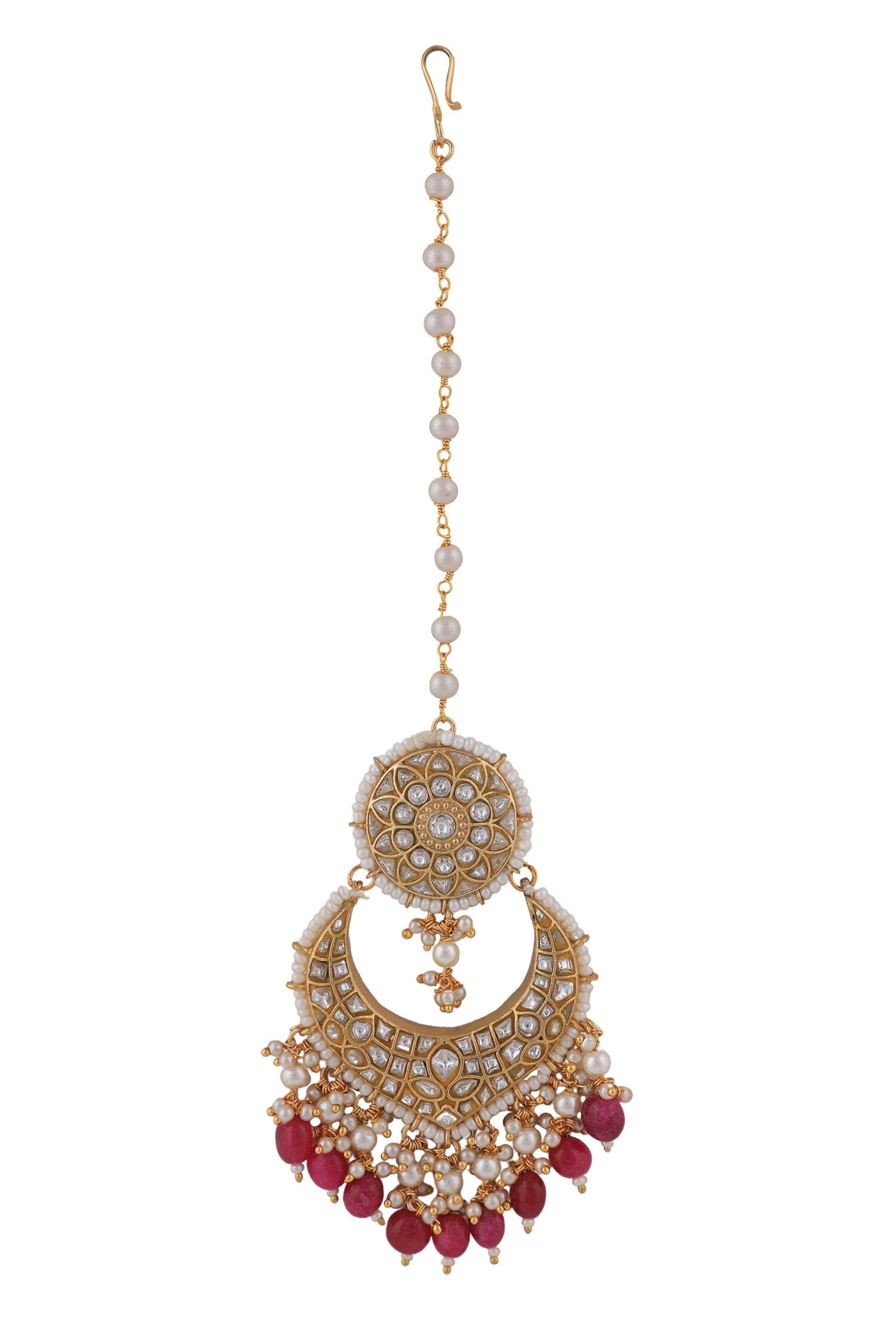 Pearl Embellished Maangtikka 