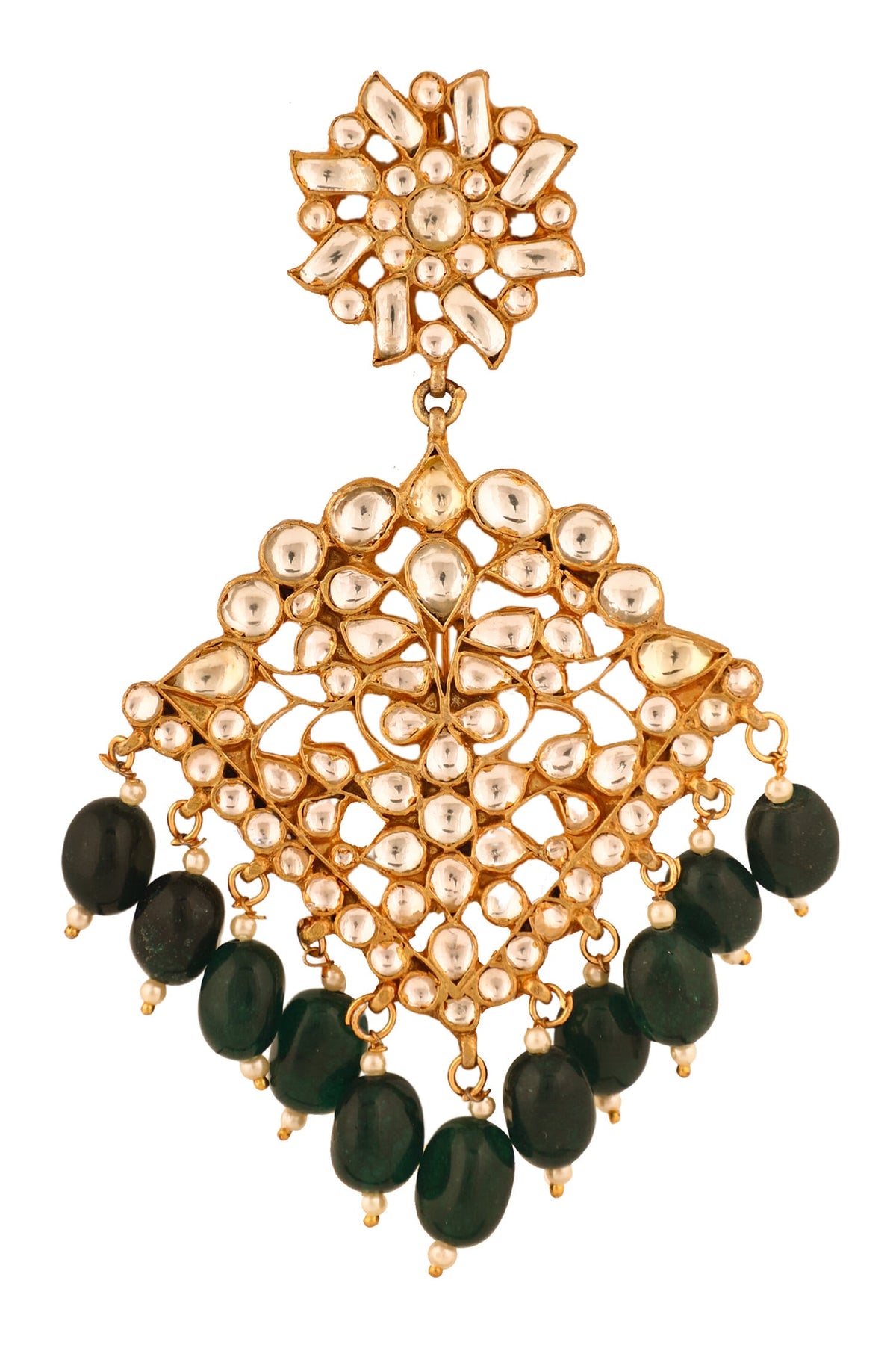 Geometric Pattern Embellished Brooch 