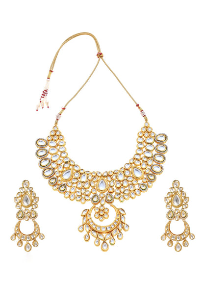 Kundan Bead Pendant Necklace Set 
