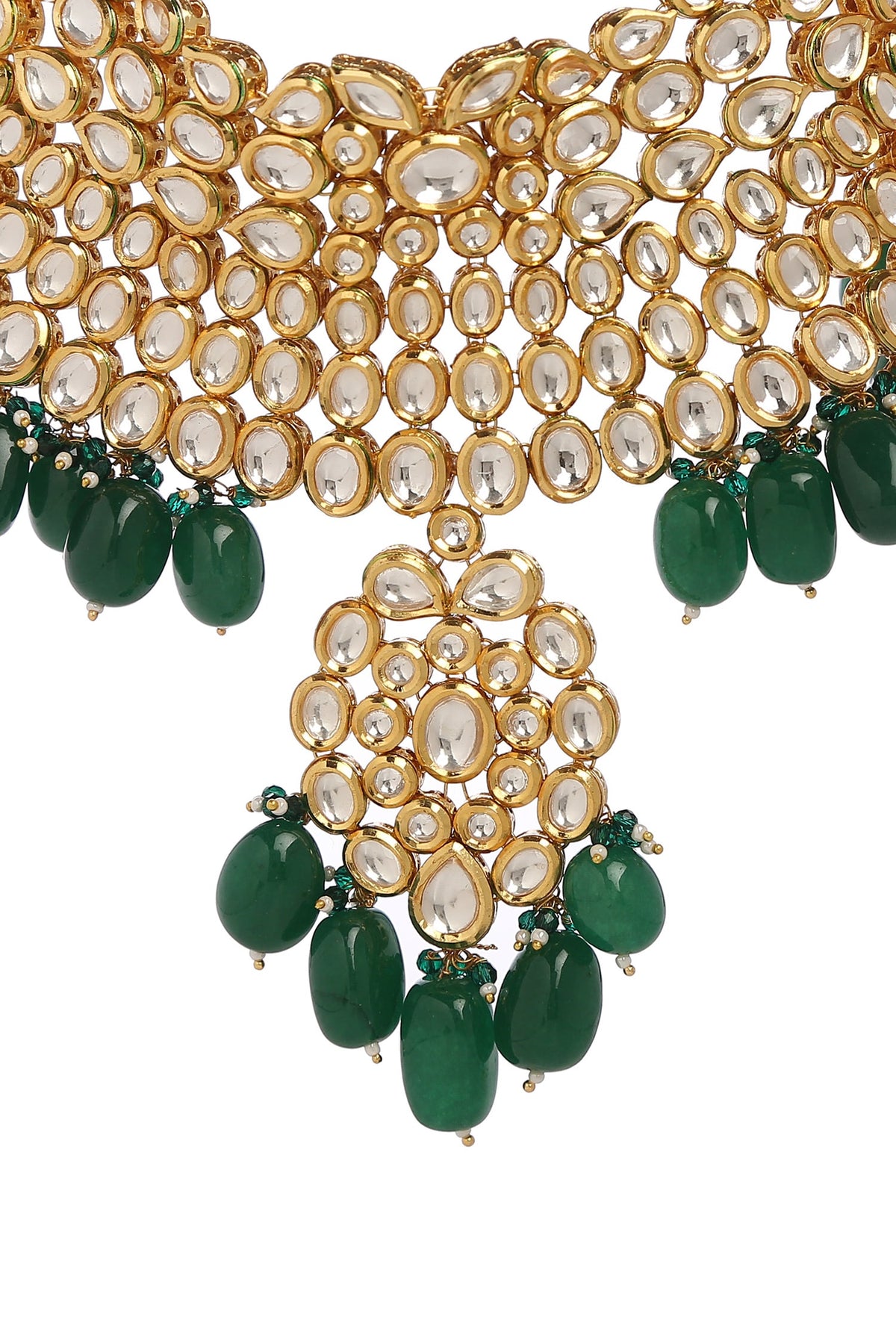 Kundan Bead Embellished Necklace Set 
